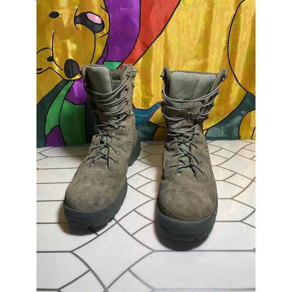 Wellco Air Force Sage Green Hot Weather Combat Boots Sz 11.5 R. Steel Toe main image 12